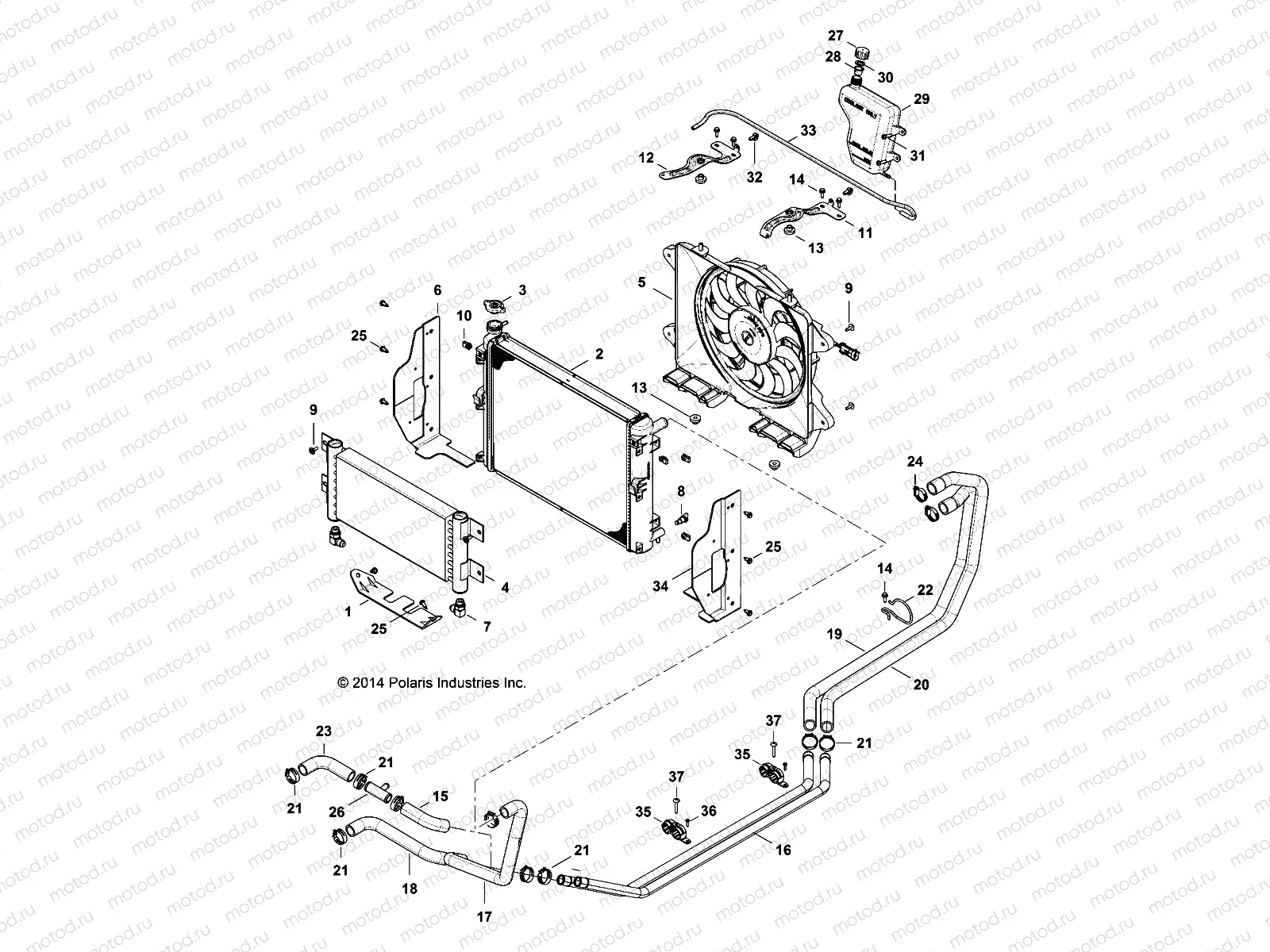 ENGINE | ENGINE, COOLING SYSTEM - D142M9JDJ/1L9JDJ/1D9JDJ/2D9JDJ (49BRUTUSCOOL14)