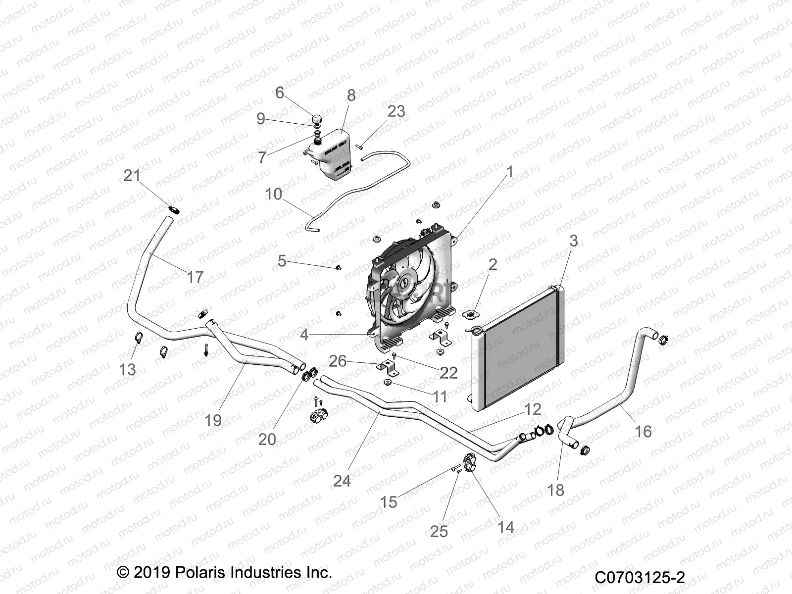 ENGINE | ENGINE, COOLING SYSTEM - D20BBP99A4/B4/FP99A4 (C0703125-2)
