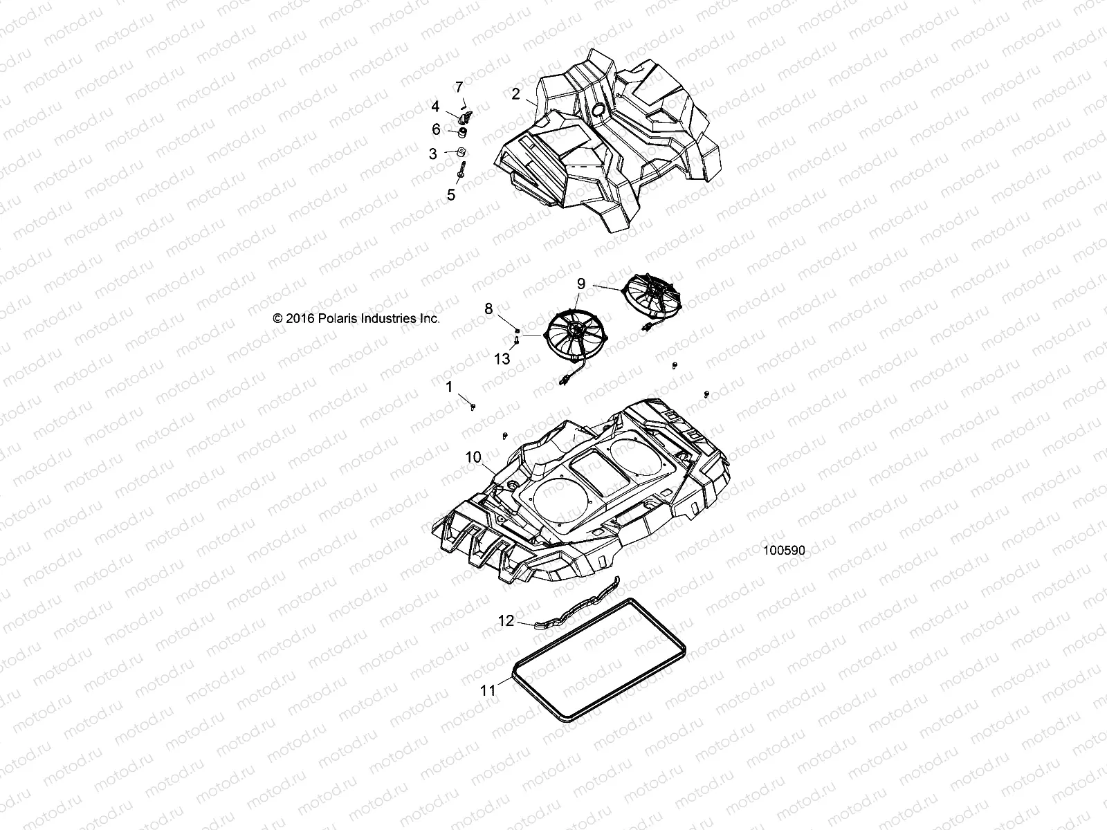 ENGINE | ENGINE, COOLING SYSTEM, FANS AND SHROUDS - A20SXN85A8 (100590)