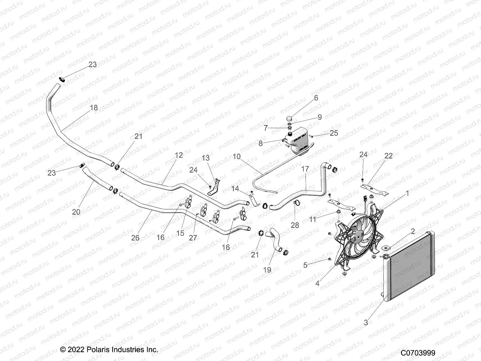 ENGINE | ENGINE, COOLING SYSTEM - G23GAB99CG/FG (C0703999)