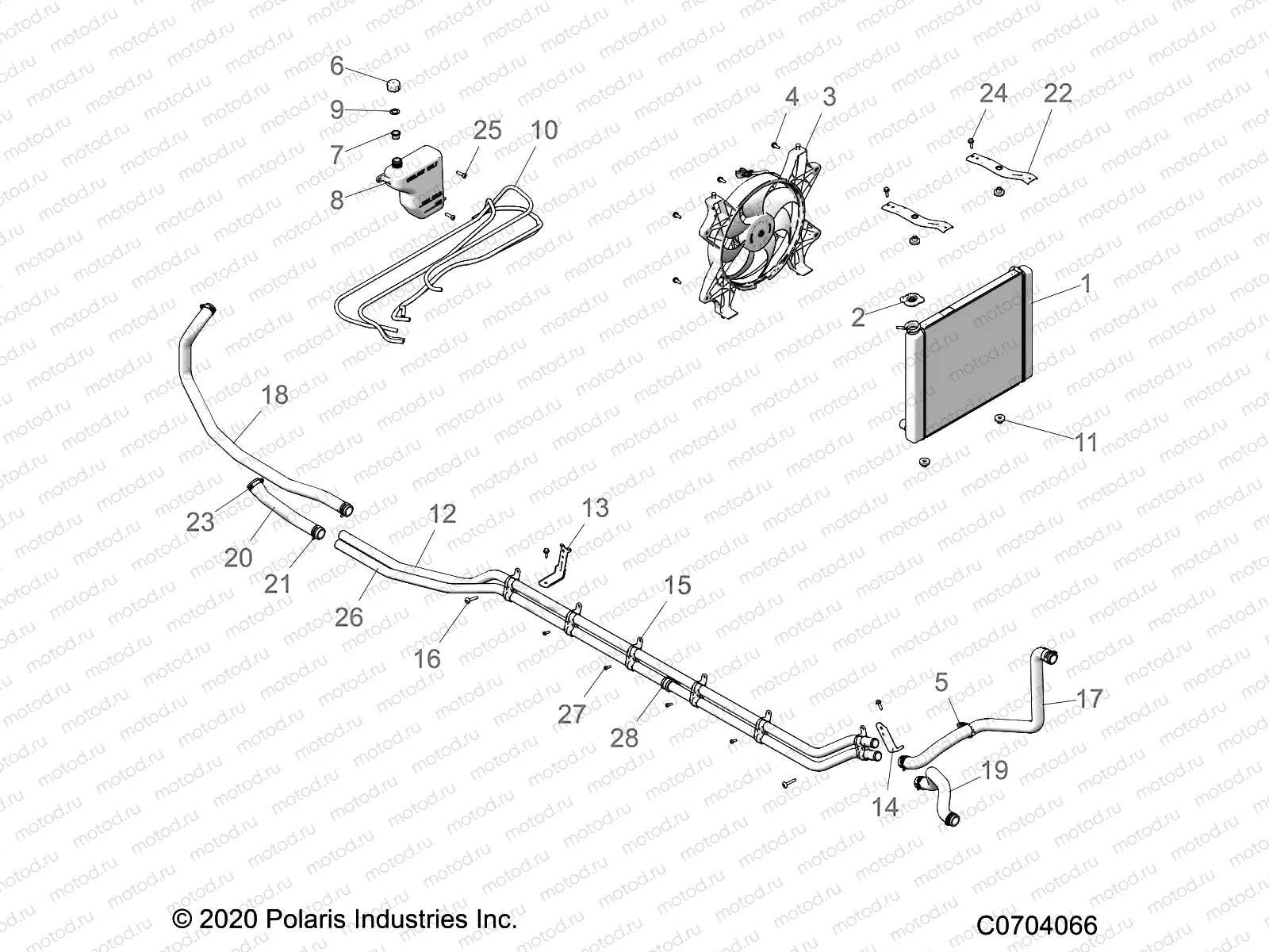 ENGINE | ENGINE, COOLING SYSTEM - G23GMP99A/99B (C0704066)