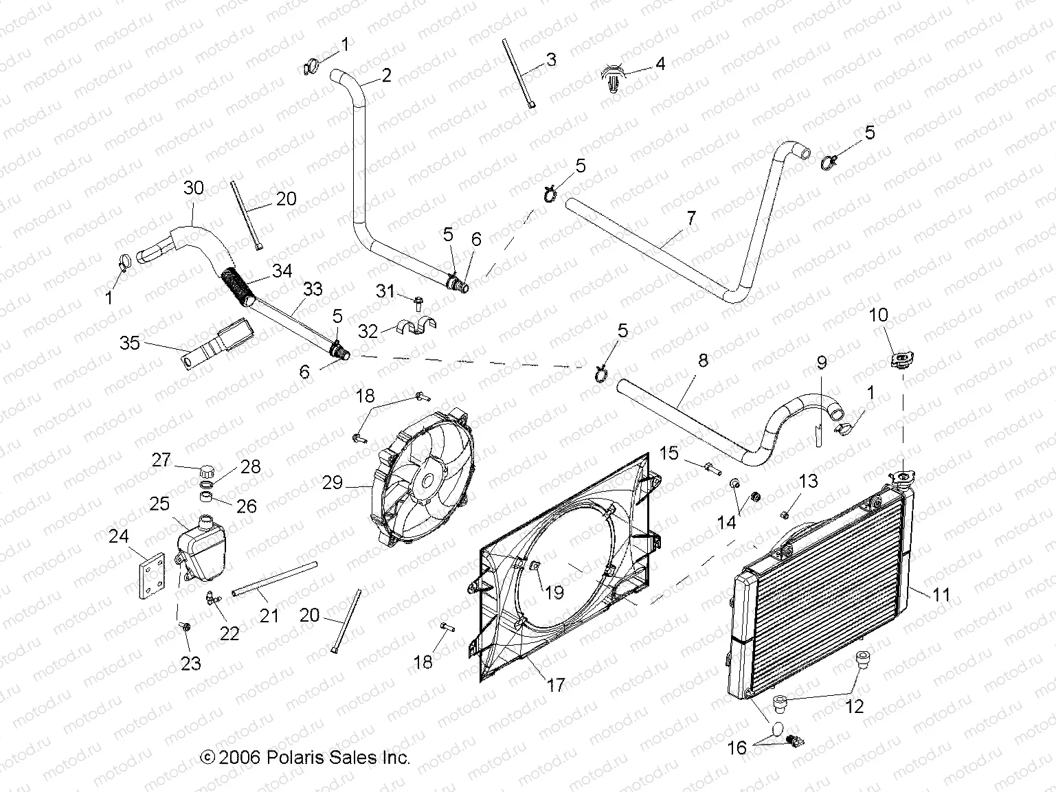 ENGINE | ENGINE, COOLING SYSTEM - R09RF68AF/AR/AZ (49RGRCOOL077006X6)