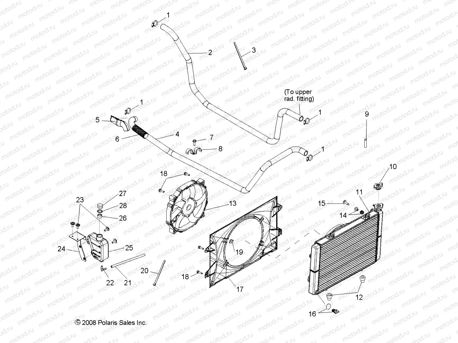 ENGINE | ENGINE, COOLING SYSTEM - R10HR76AG/AR (49RGRCOOL097004X4)