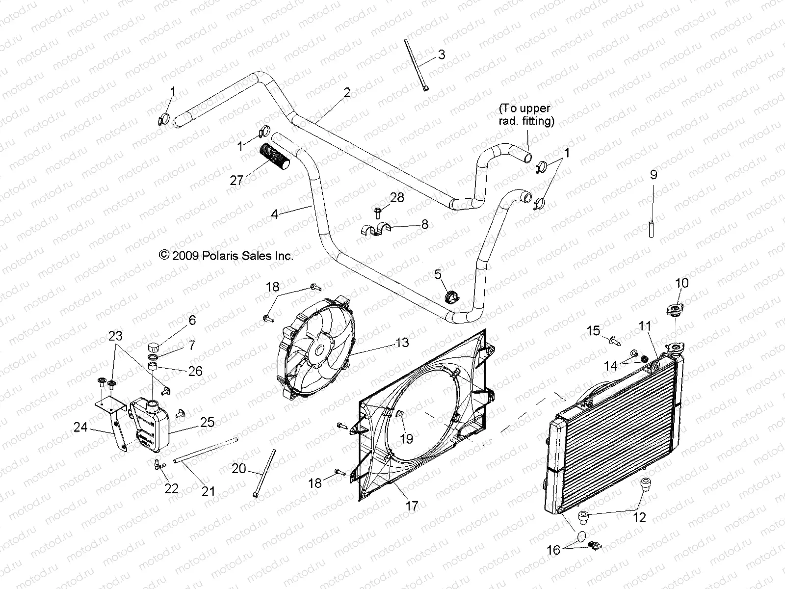 ENGINE | ENGINE, COOLING SYSTEM - R10TH76/TY76 ALL OPTIONS (49RGRCOOL108004X4)