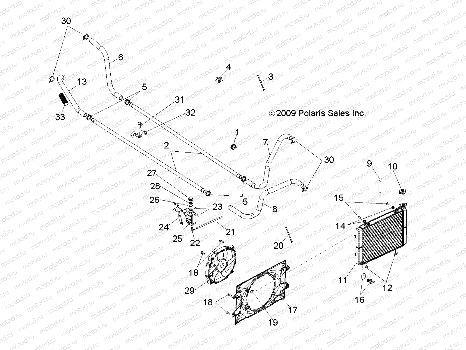 ENGINE | ENGINE, COOLING SYSTEM - R10WH76AG/AH/AR/AV/WY76AW/AZ (49RGRCOOL10CREW)