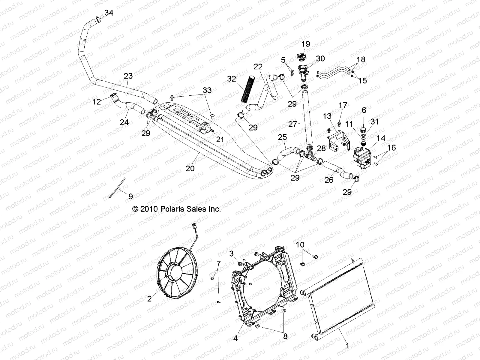 ENGINE | ENGINE, COOLING SYSTEM - R11JH87AA/AD (49RGRCOOL11RZR875)