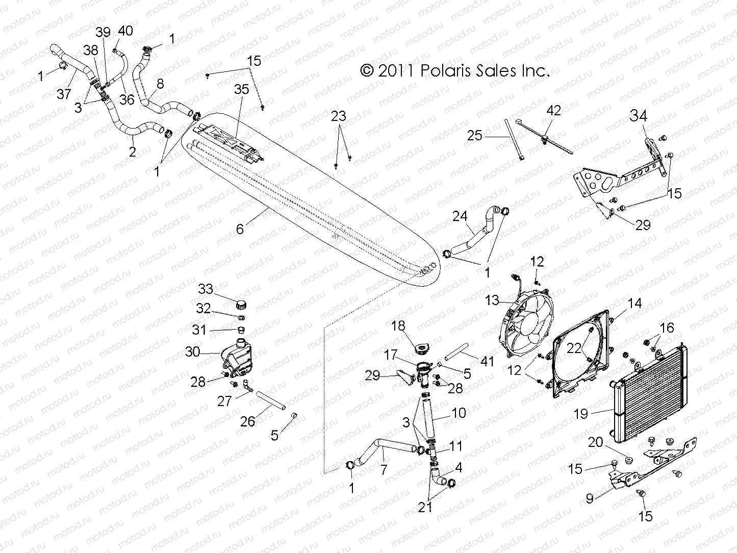 ENGINE | ENGINE, COOLING SYSTEM - R11XH76AW/AZ/XY76AA (49RGRCOOL11RZR4I)