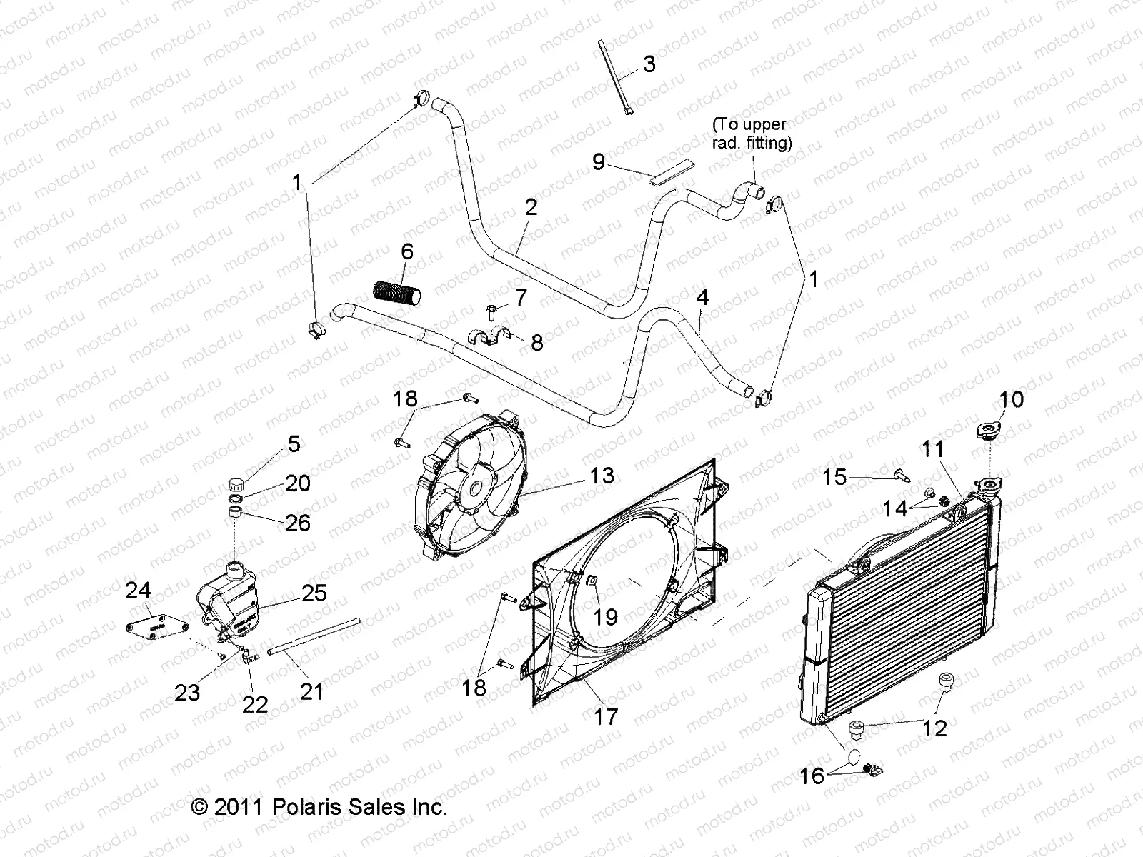 ENGINE | ENGINE, COOLING SYSTEM - R12RH50AG/AH/AM/AR/AZ (49RGRCOOL12500)