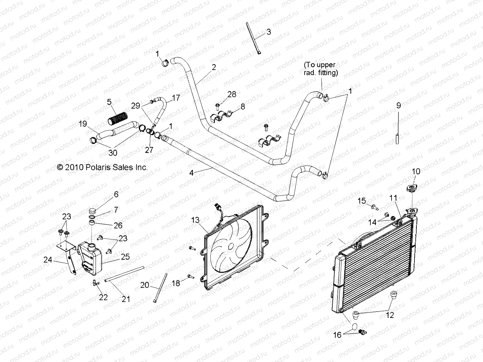 ENGINE | ENGINE, COOLING SYSTEM - R12TH76/TH7E/TX7E ALL OPTIONS (49RGRCOOL118004X4)