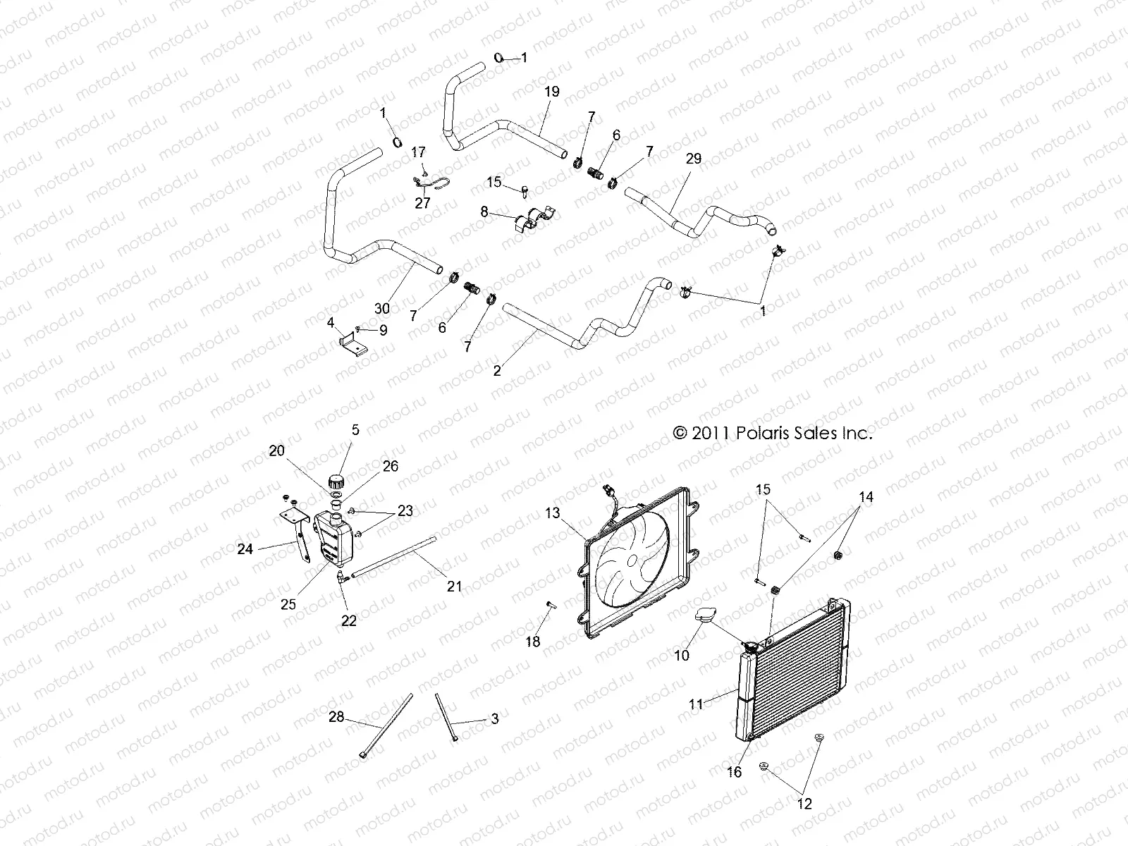 ENGINE | ENGINE, COOLING SYSTEM - R14TH90DG (49RGRCOOL12900D)