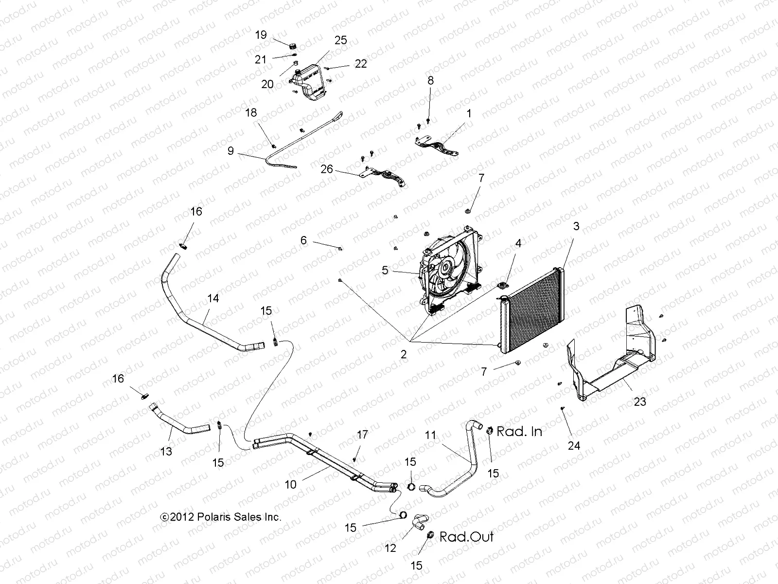 ENGINE | ENGINE, COOLING SYSTEM - R14UH88/9E/9EAN/9EAI/9EAIC ALL OPTIONS (49RGRCOOL13900XP)
