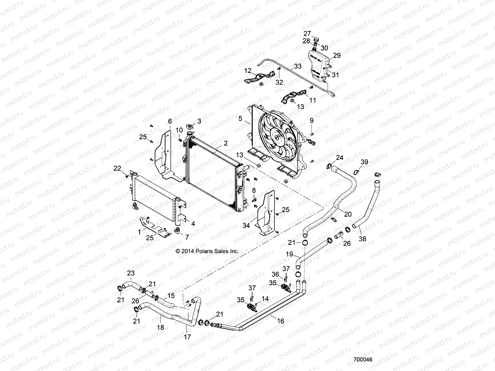 ENGINE | ENGINE, COOLING SYSTEM - R151DPD1AA/2D (700046)