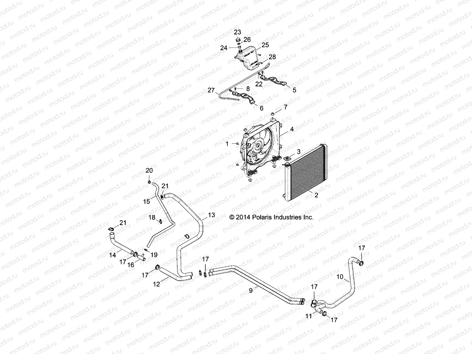 ENGINE | ENGINE, COOLING SYSTEM - R15RTA57AA/BA/AR/AC/EAU (49RGRCOOL15570F)
