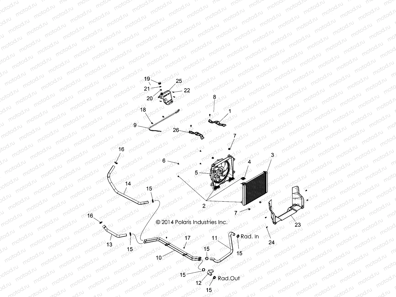ENGINE | ENGINE, COOLING SYSTEM - R15RTA/E87 ALL OPTIONS (49RGRCOOL15900XP)