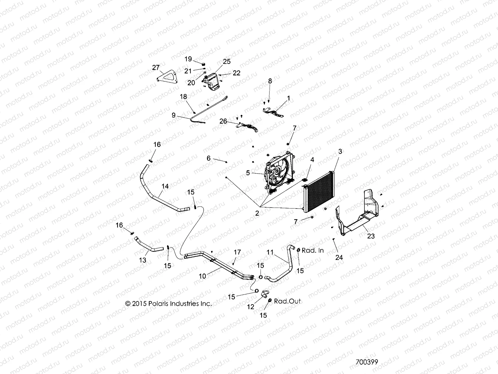 ENGINE | ENGINE, COOLING SYSTEM - R16RT_87 ALL OPTIONS (700399)