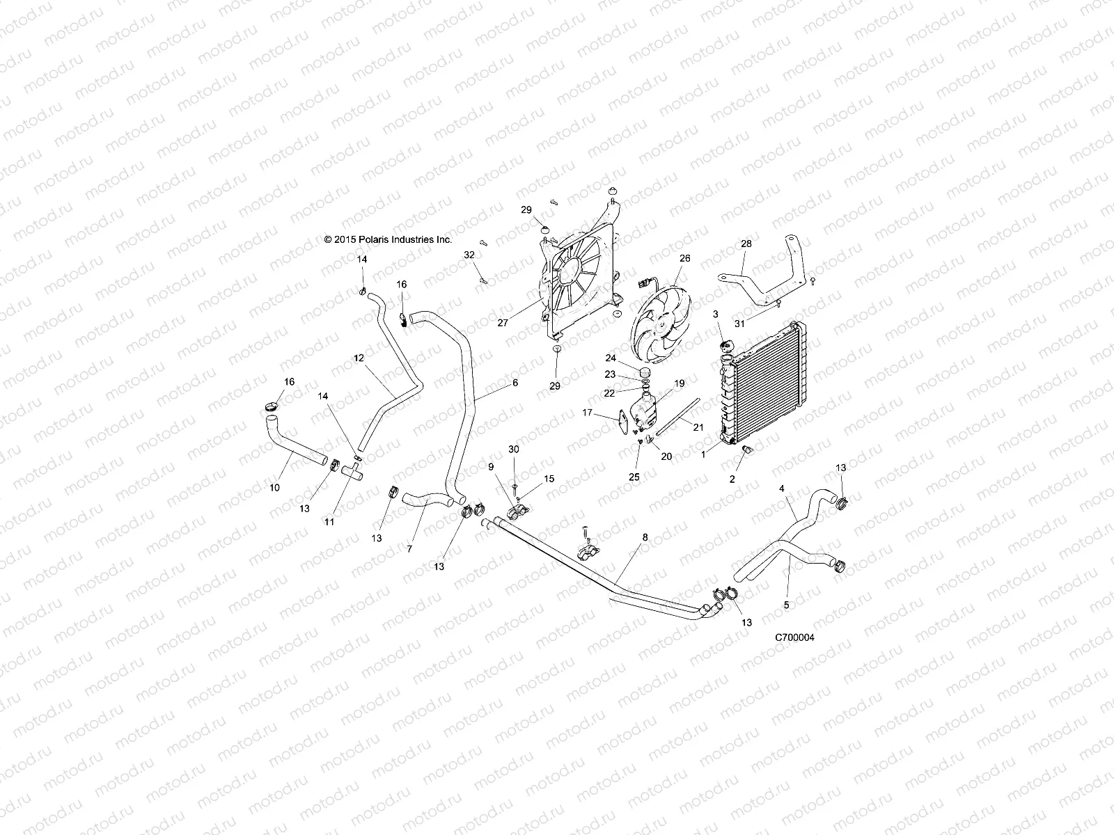 ENGINE | ENGINE, COOLING SYSTEM - R17RMH57A4 (C700004)