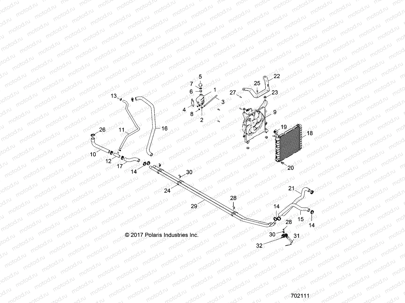 ENGINE | ENGINE, COOLING SYSTEM - R18RNE57NV (702111)