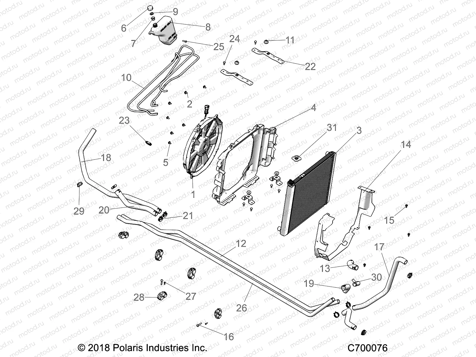 ENGINE | ENGINE, COOLING SYSTEM - R18RRU99AS/BS (C700076)
