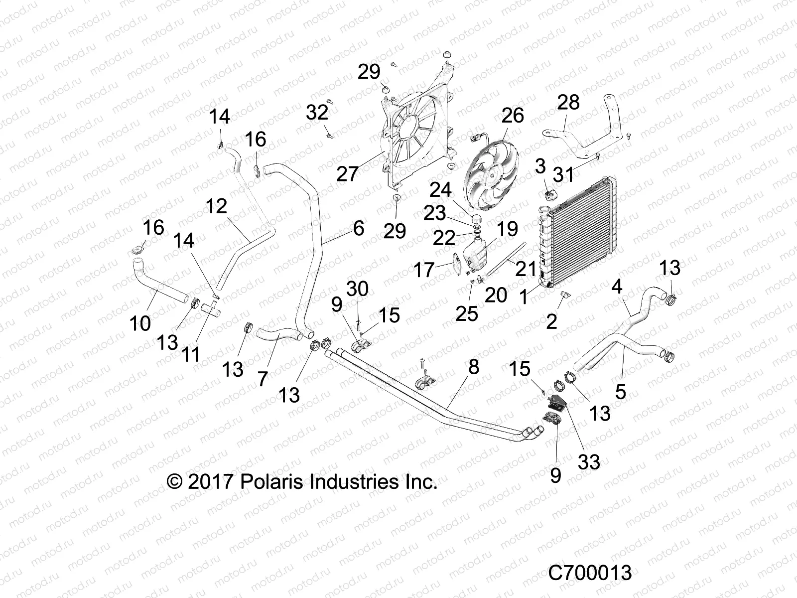 ENGINE | ENGINE, COOLING SYSTEM - R19RMA57B1/B9/L7/EBX (C700013)