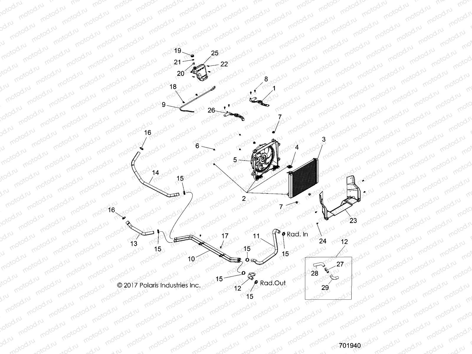 ENGINE | ENGINE, COOLING SYSTEM - R19RVU99AS (701940)