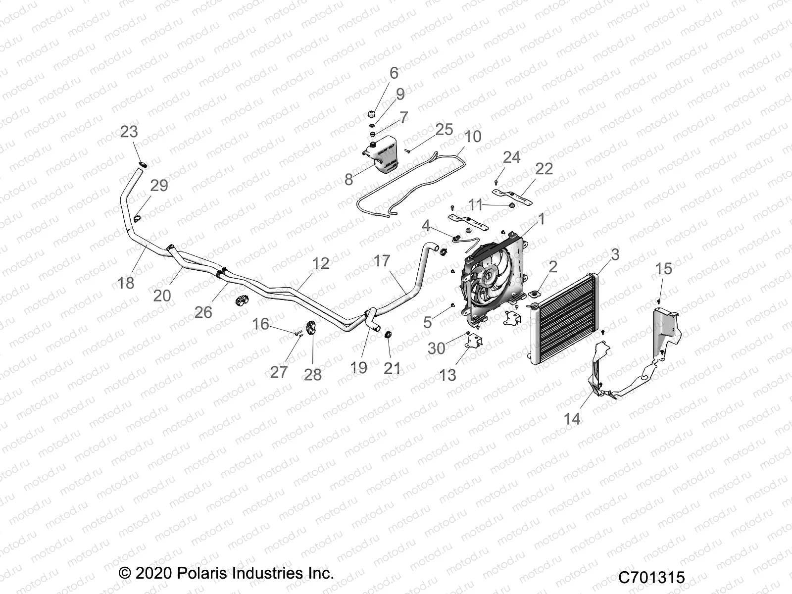 ENGINE | ENGINE, COOLING SYSTEM - R21RRE99FP/F9 (C701315)