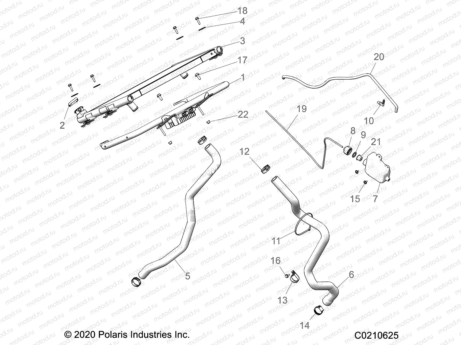 ENGINE | ENGINE, COOLING SYSTEM, RADIATOR - A21SXM95AG/CAG (C0210625)