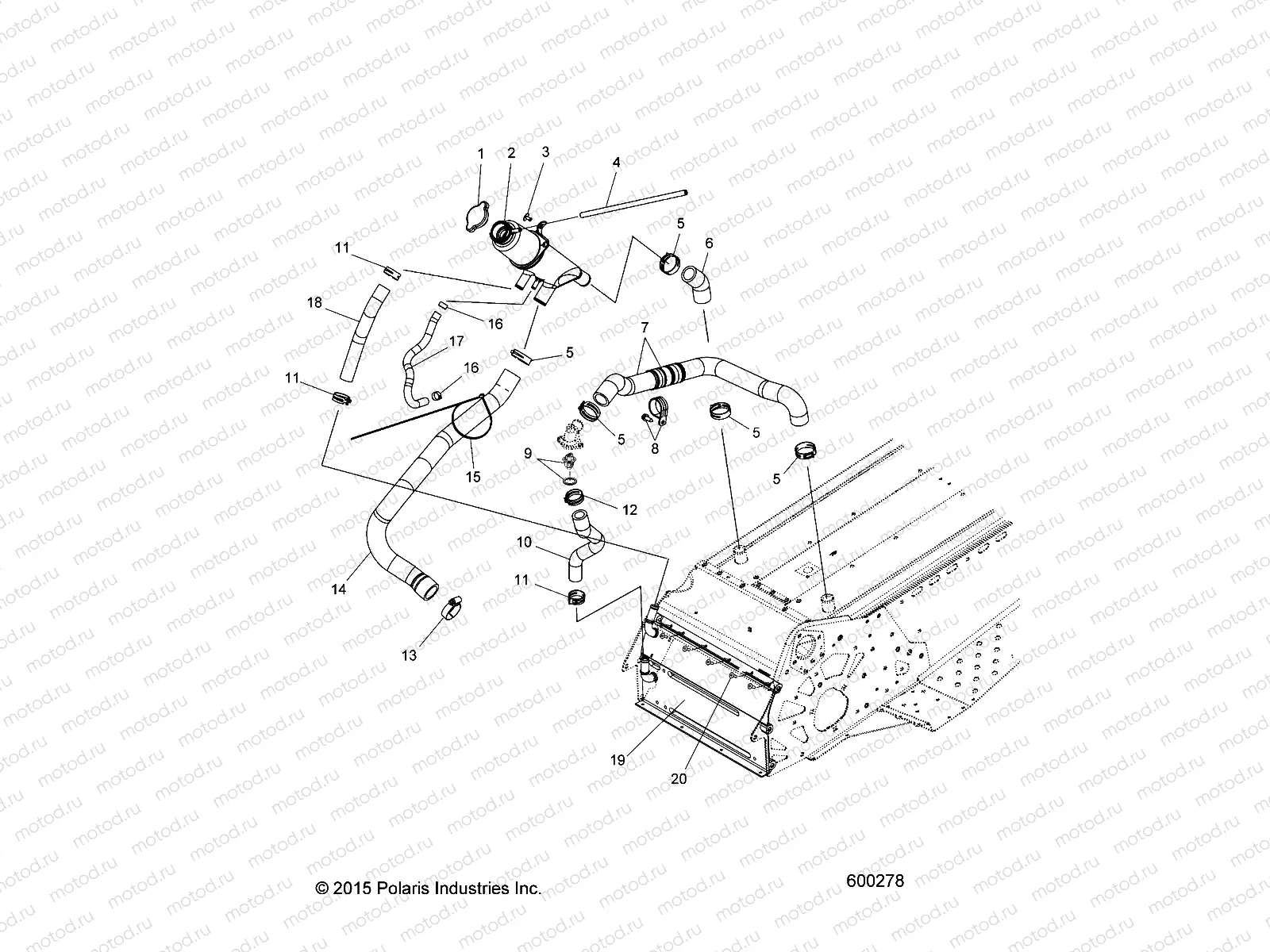 ENGINE | ENGINE, COOLING SYSTEM - S20CBA6GSL (600278)