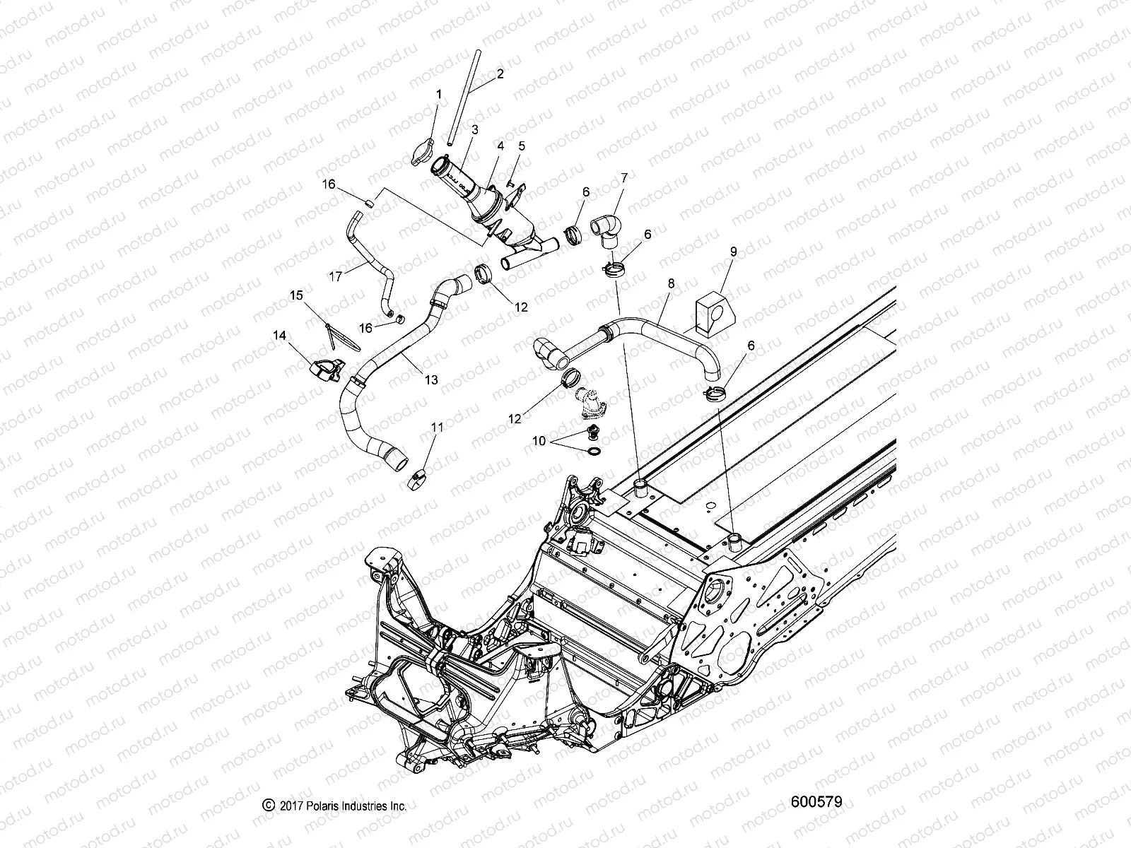 ENGINE | ENGINE, COOLING SYSTEM - S20EFK6PS/6PEB (600579)