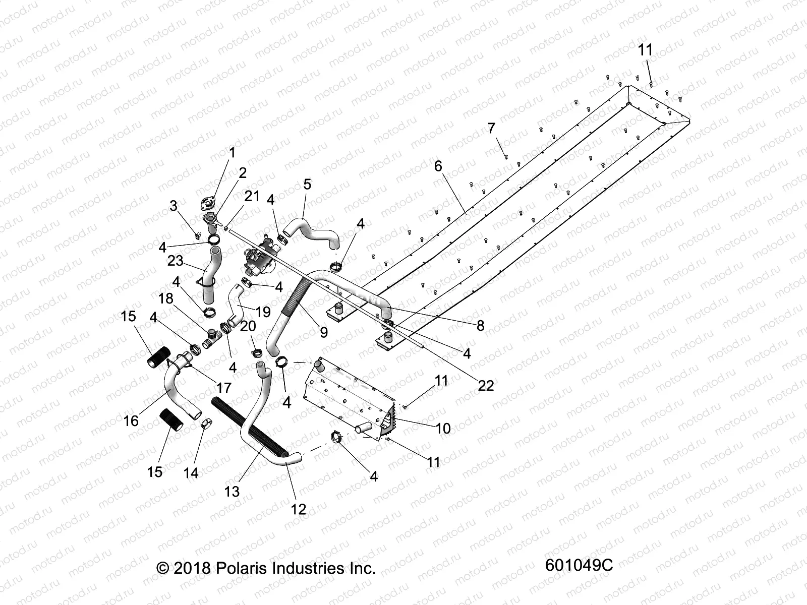 ENGINE | ENGINE, COOLING SYSTEM - S20MDX6JSA/6JEA (601049C)