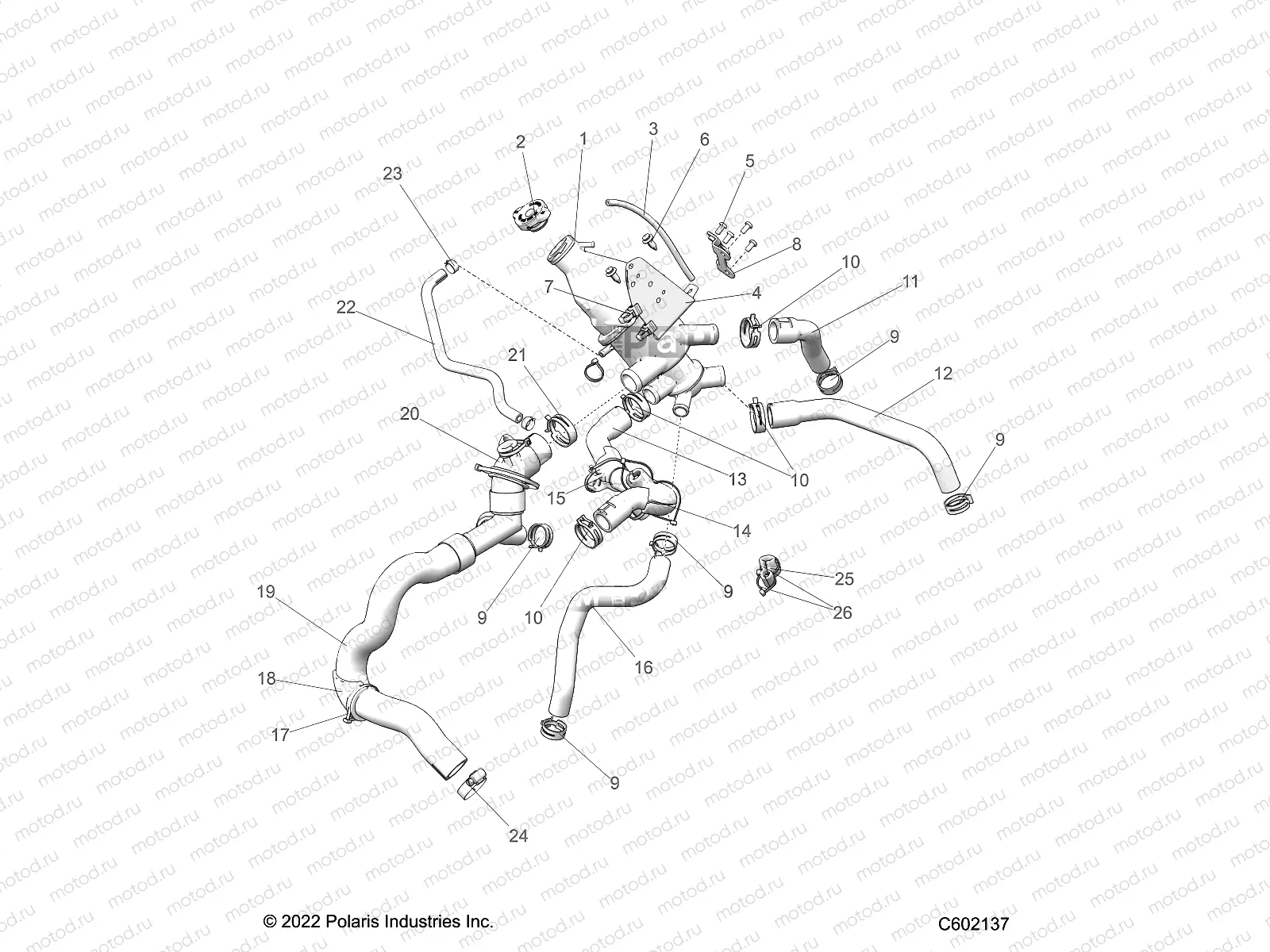 ENGINE | ENGINE, COOLING SYSTEM - S23TDB6RSL (C602137)