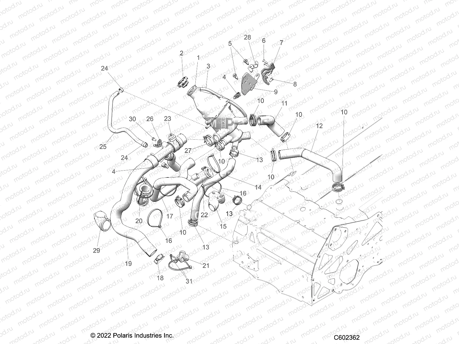 ENGINE | ENGINE, COOLING SYSTEM - S23TFG9BS/9BE (C602362)