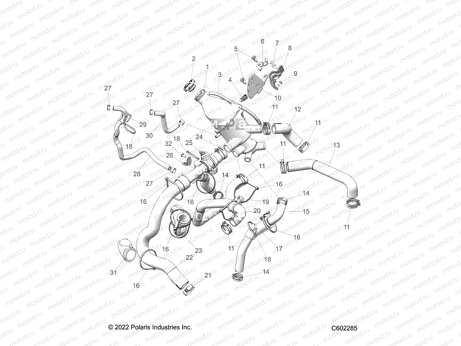 ENGINE | ENGINE, COOLING SYSTEM - S23TGG8MS/TGY8MS (C602285)