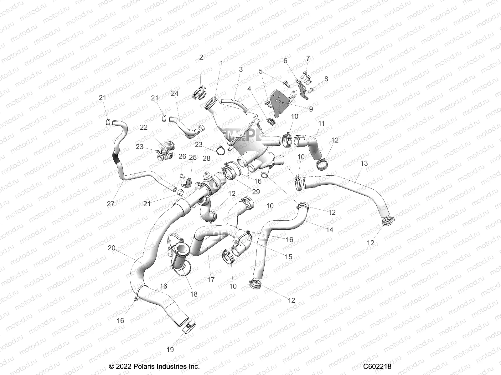ENGINE | ENGINE, COOLING SYSTEM - S23TKV8MS (C602218)