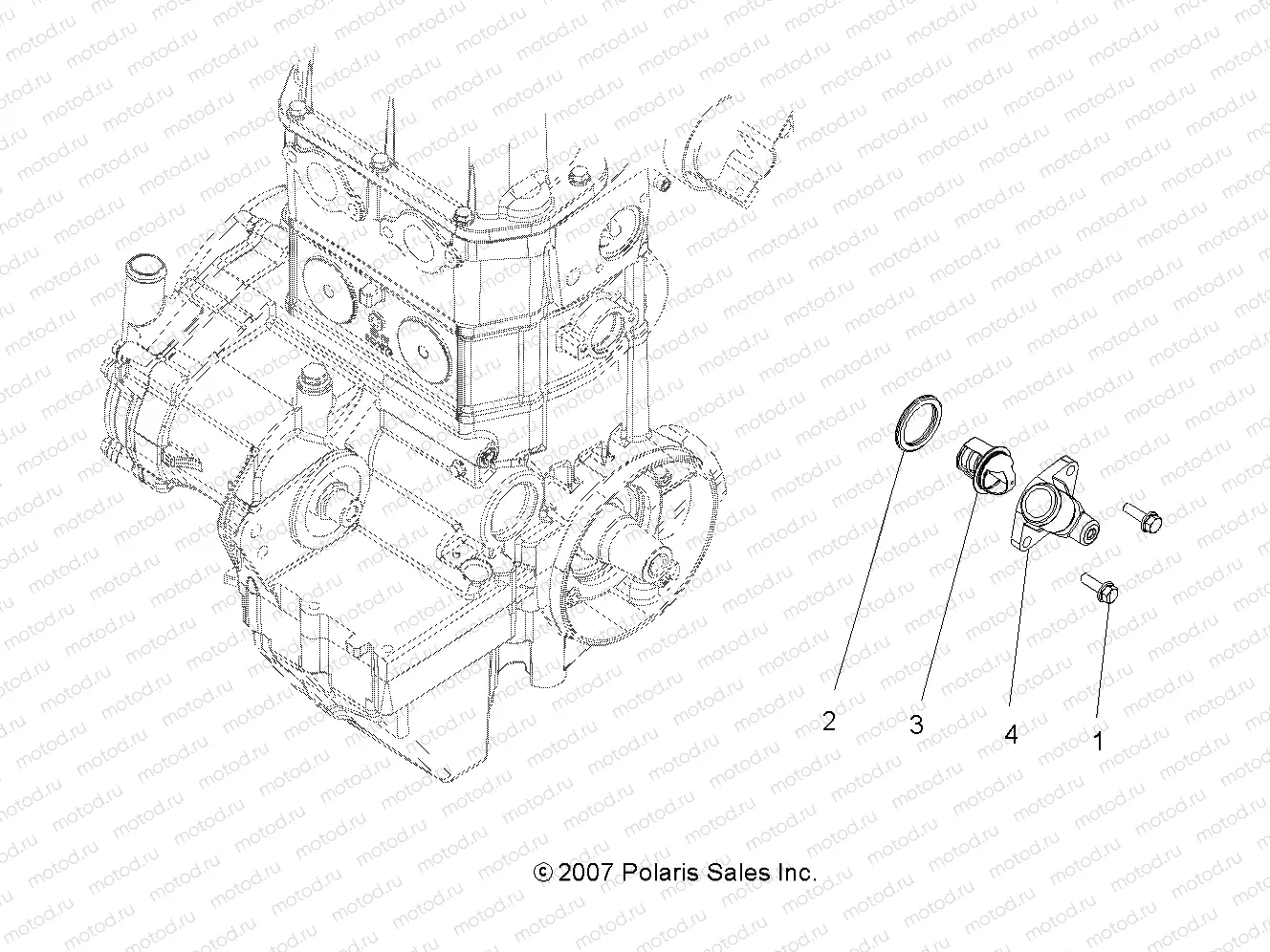 ENGINE | ENGINE, COOLING SYSTEM THERMOSTAT - A08DN76FC (49ATVMANIFOLD08SPTRG800)