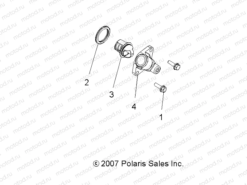 ENGINE | ENGINE, COOLING SYSTEM THERMOSTAT - A13MH76FF (49ATVMANIFOLD09SPX28800)
