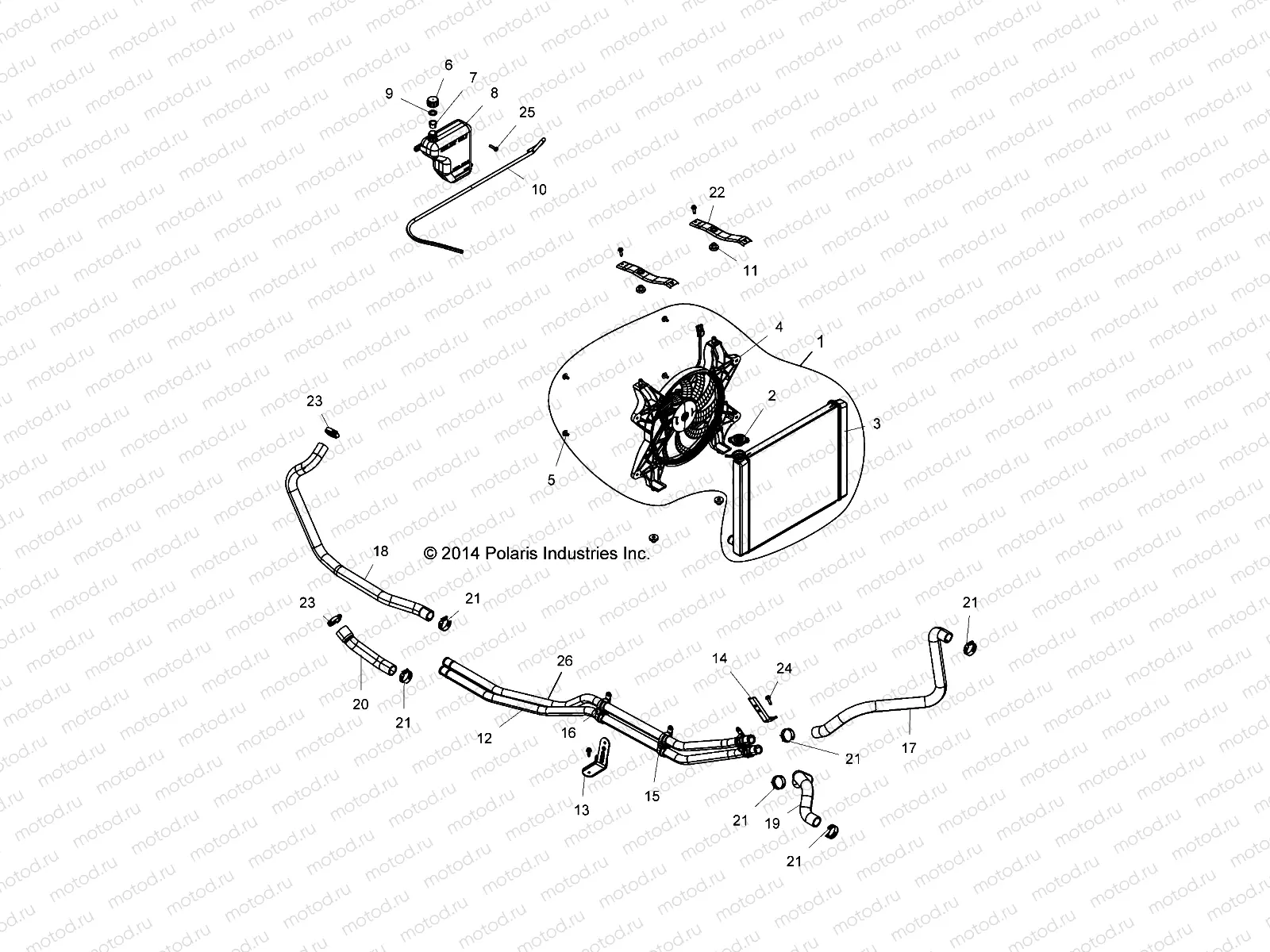 ENGINE | ENGINE, COOLING SYSTEM - Z14ST1EAM/EAW/EAK/EAN/EFW (49RGRCOOL15Z90060)
