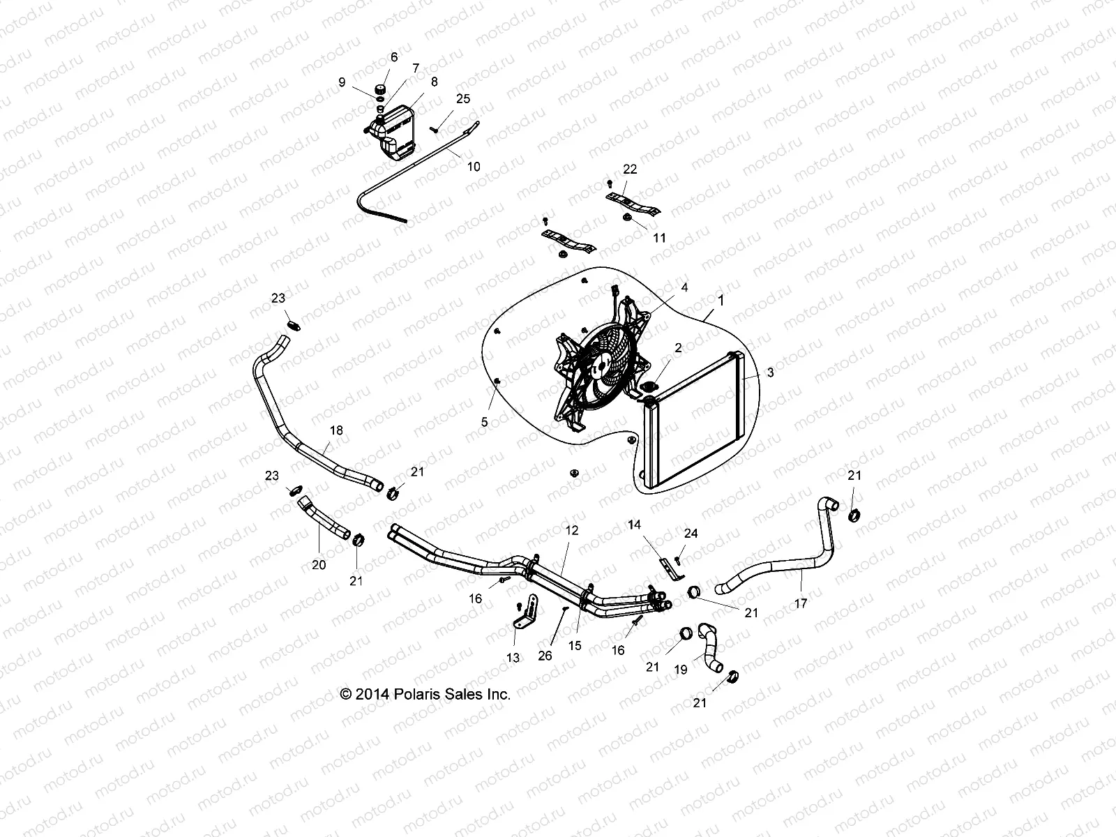 ENGINE | ENGINE, COOLING SYSTEM - Z15VA87 ALL OPTIONS (49RGRCOOL15Z90050)