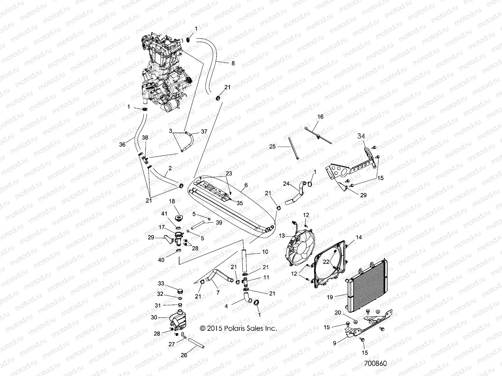 ENGINE | ENGINE, COOLING SYSTEM - Z18VHE57BV (700860)