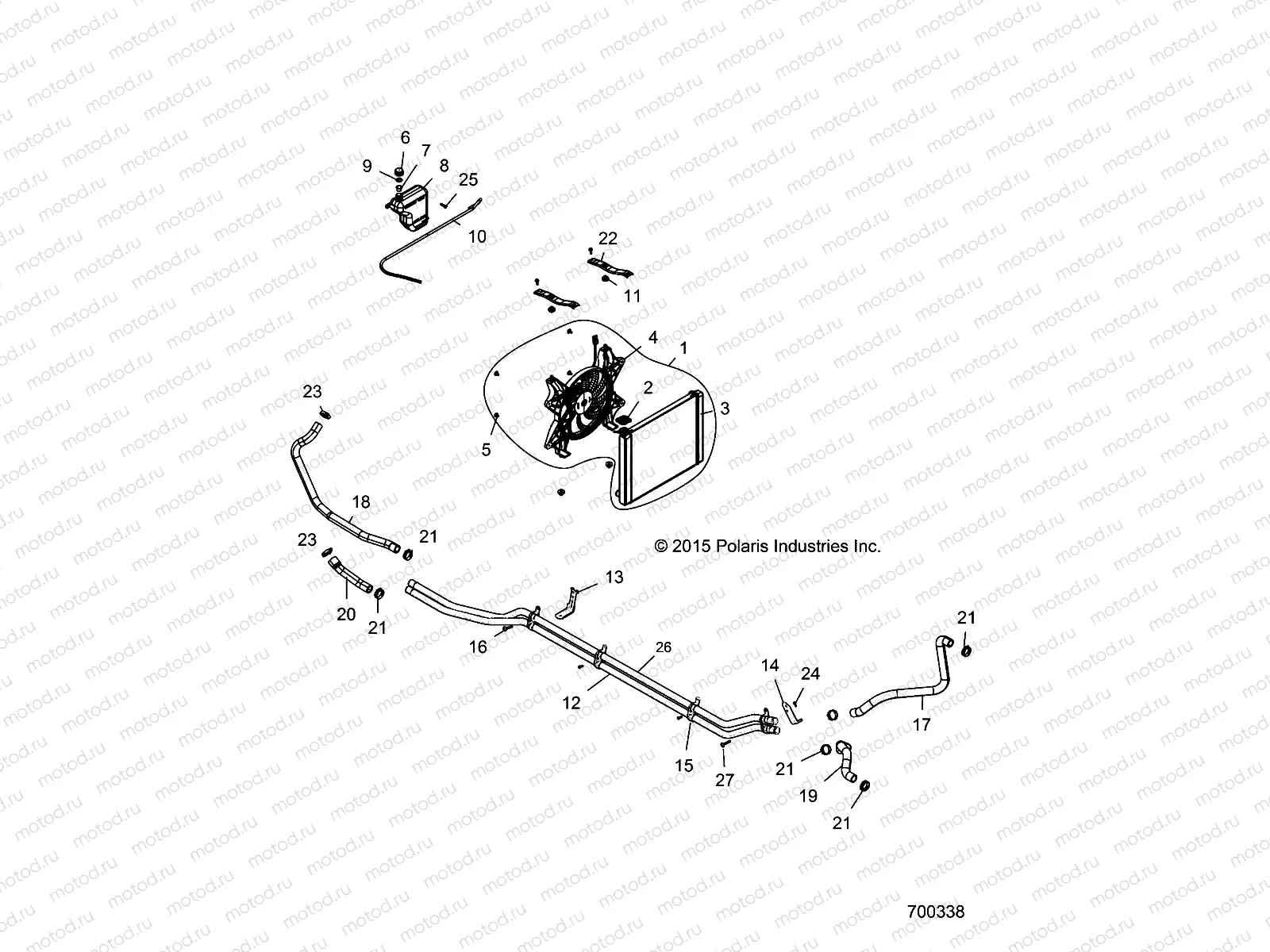 ENGINE | ENGINE, COOLING SYSTEM - Z19VCE99AM (700338)