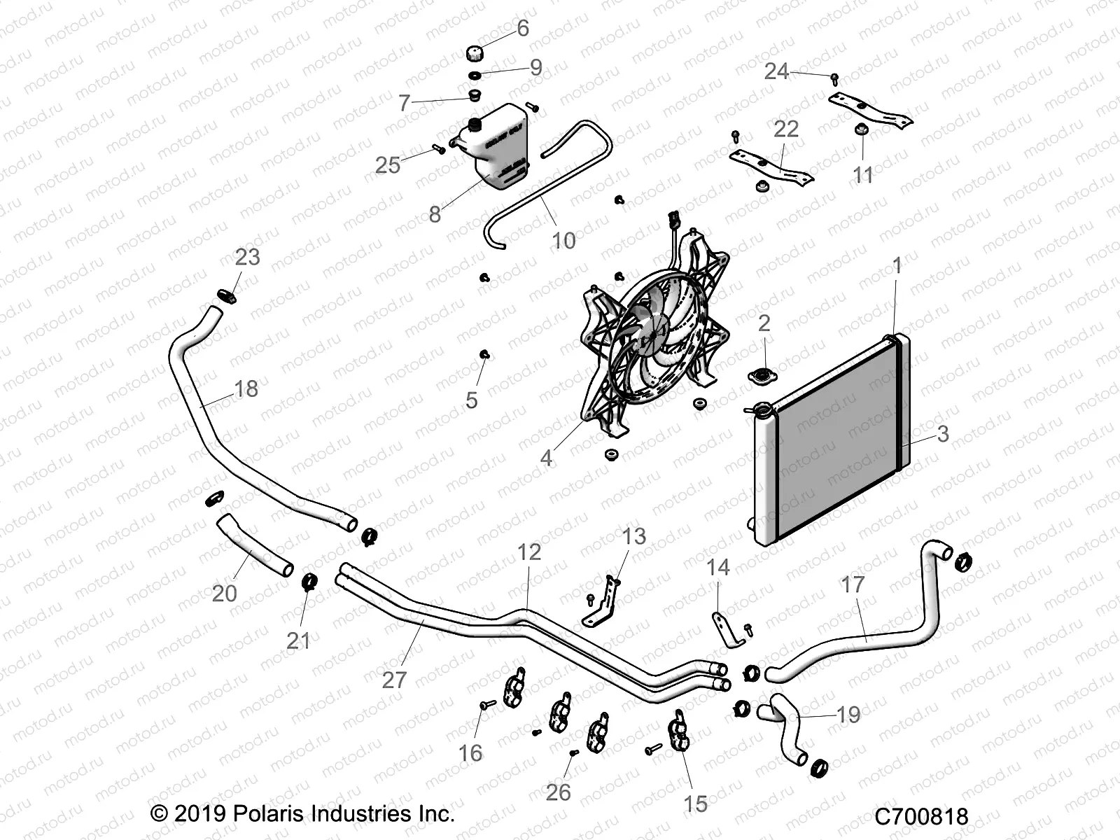 ENGINE | ENGINE, COOLING SYSTEM - Z23ASE99F4/S99C4/F4 (C700818)