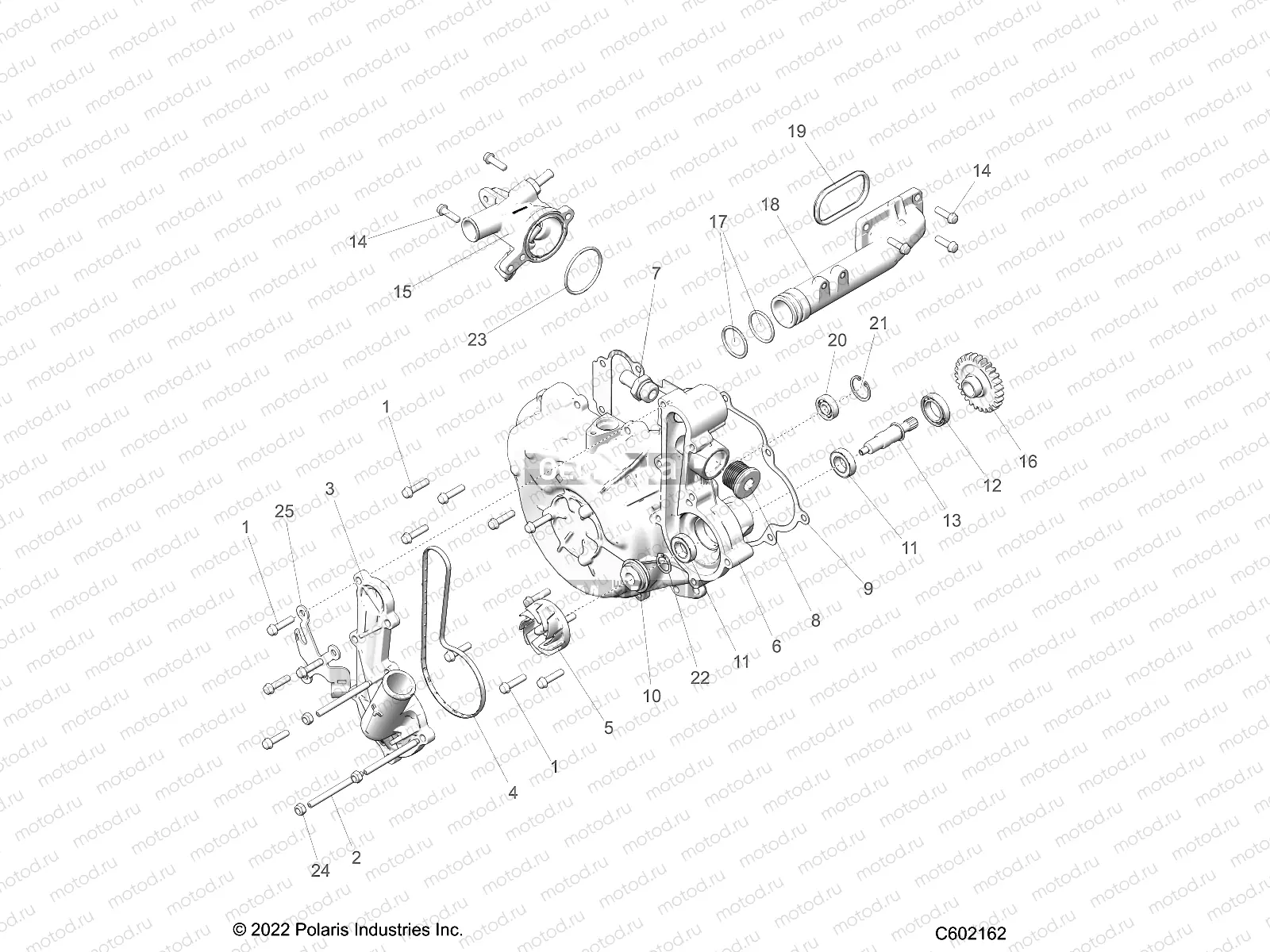 ENGINE | ENGINE, COOLING SYSTEM/WATER PUMP - S23TKP9FS (C602162)