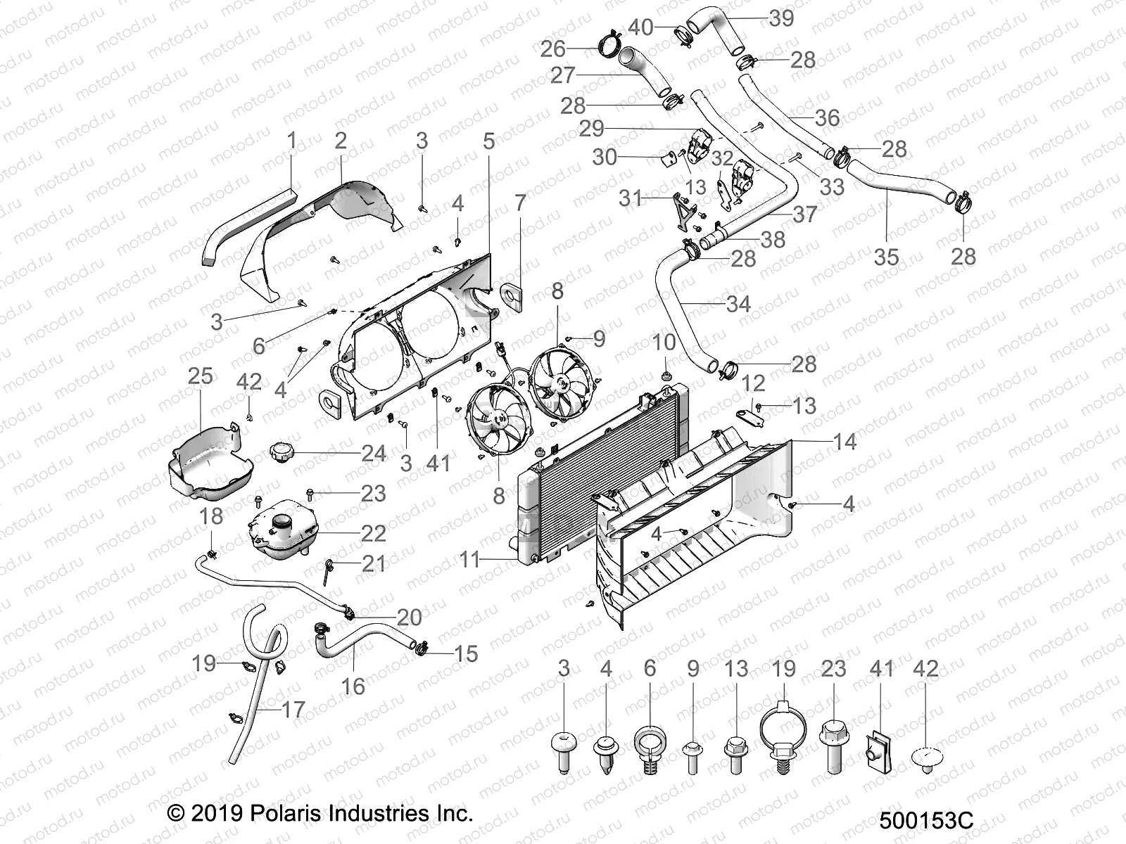 ENGINE | ENGINE, COOLING - T21AARGB/SGD ALL OPTIONS (500153C)