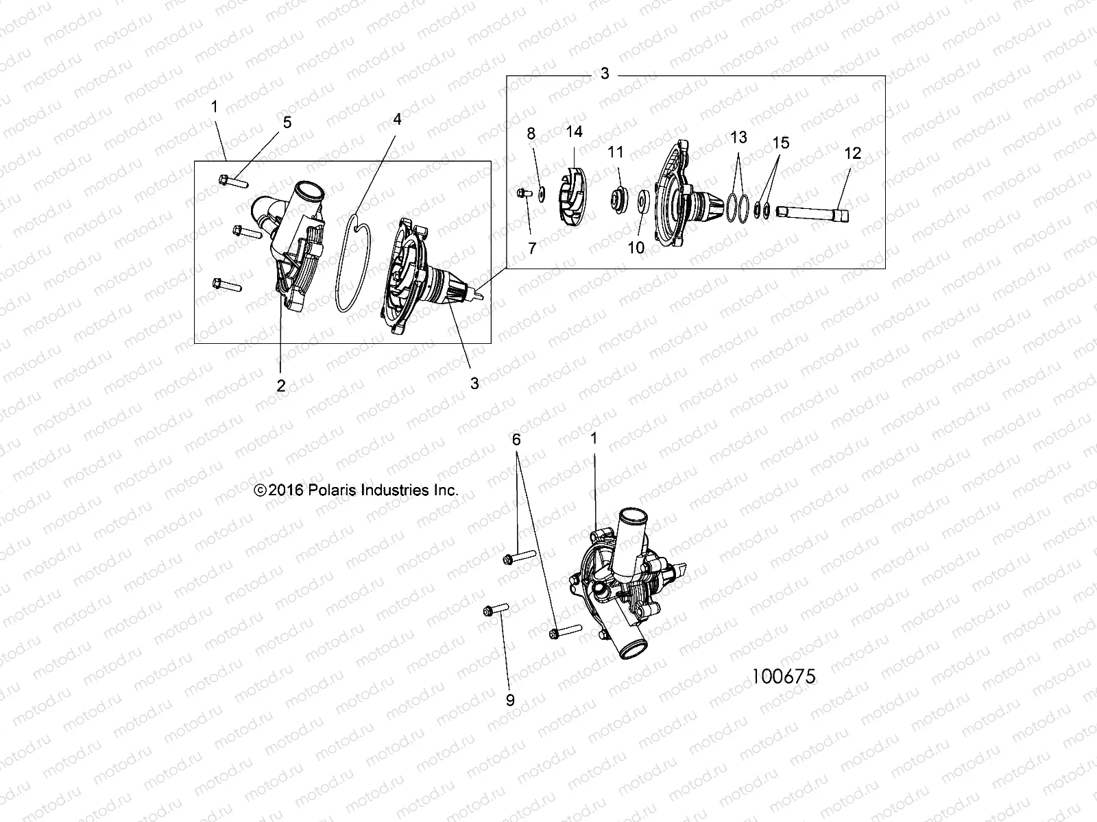 ENGINE | ENGINE, COOLING, WATERPUMP - A18DCE87BB (100675)