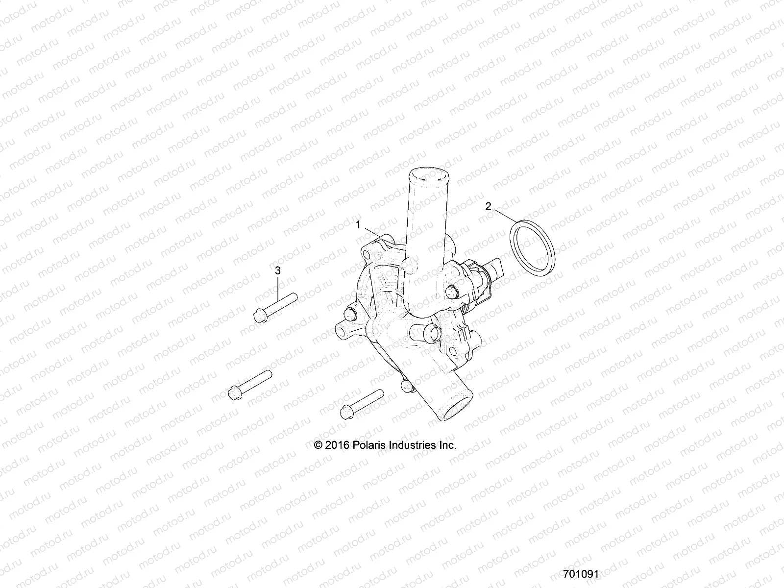ENGINE | ENGINE, COOLING, WATERPUMP - Z17VCE87AB/AK/AM (701091)