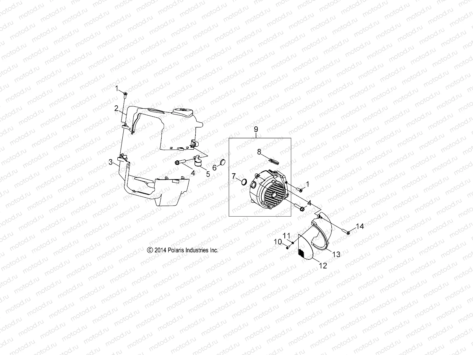 ENGINE | ENGINE, COOLING - Z19YAV17B2/B4/N2/N4 (49RGRCOOL10RZR170)