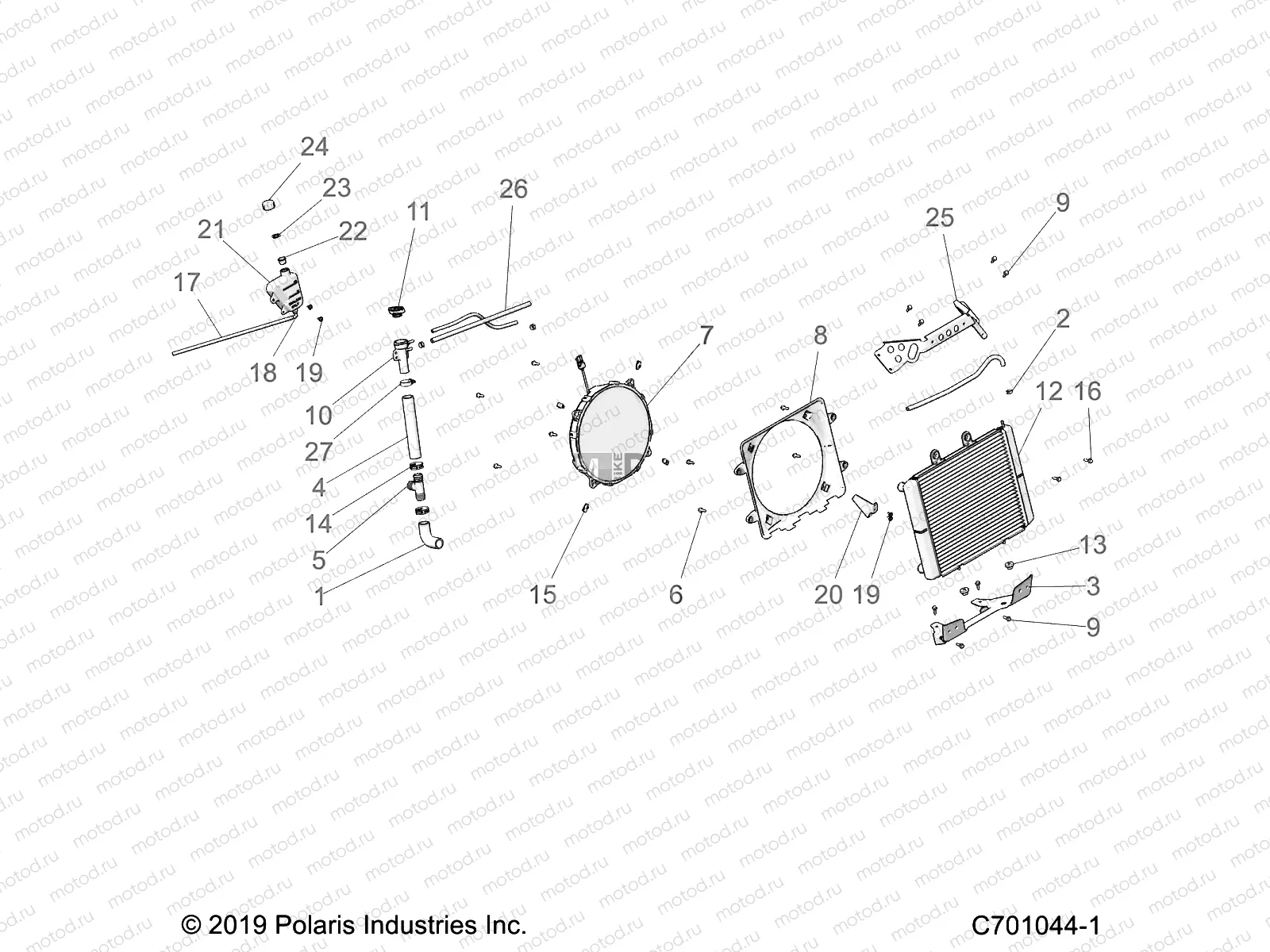 ENGINE | ENGINE, COOLING - Z22CHA57A2/K2 (C701044-1)