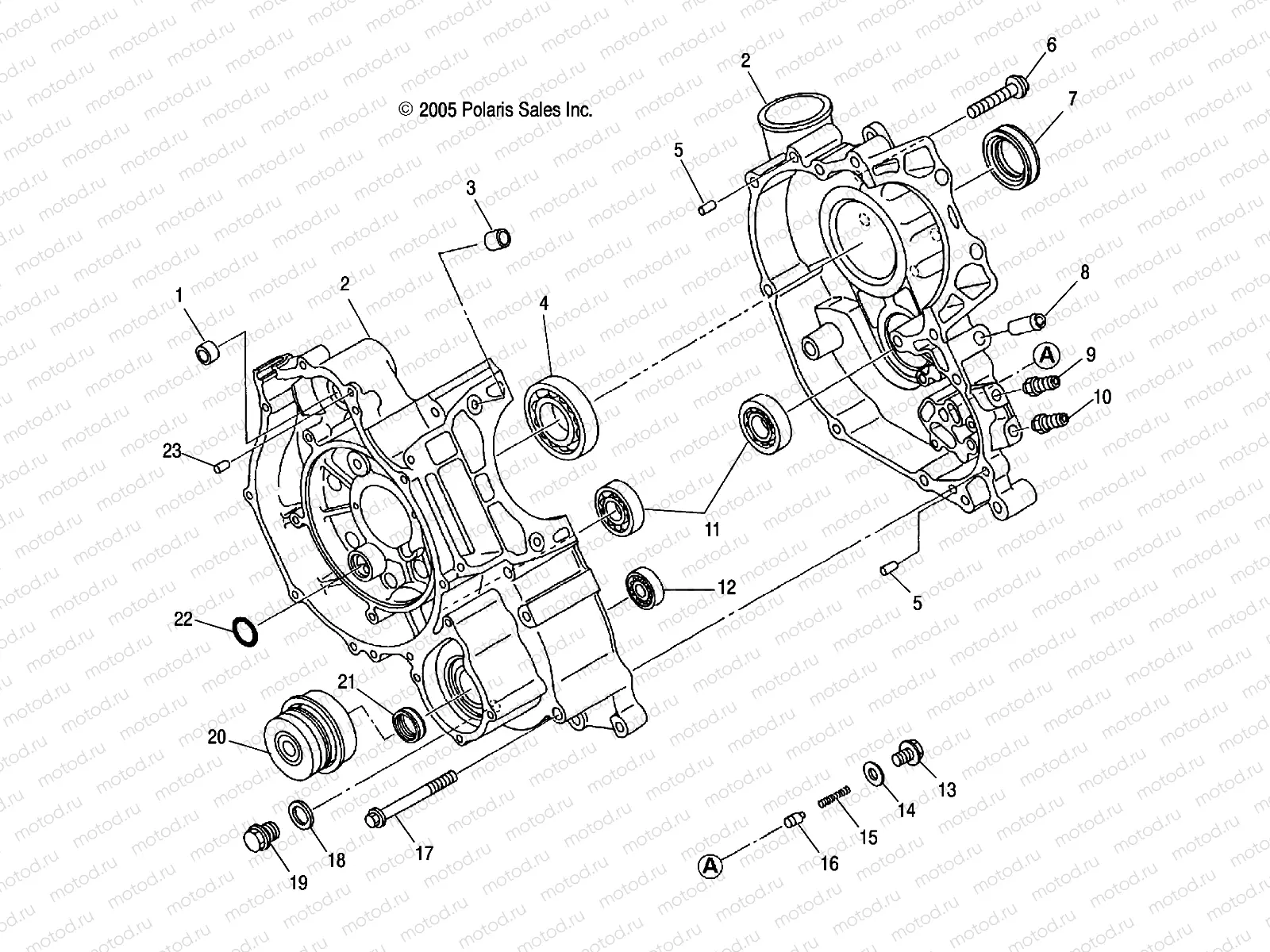 ENGINE | ENGINE, CRANKCASE - A07CL50AA (4999201649920164D05)
