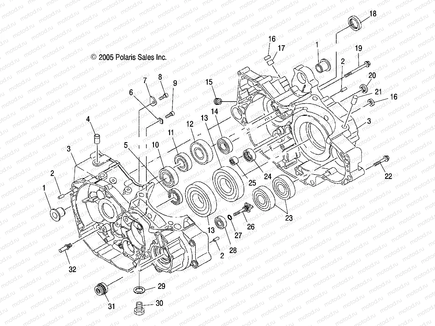 ENGINE | ENGINE, CRANKCASE - A07GP50AA/AB (4999201899920189C07)
