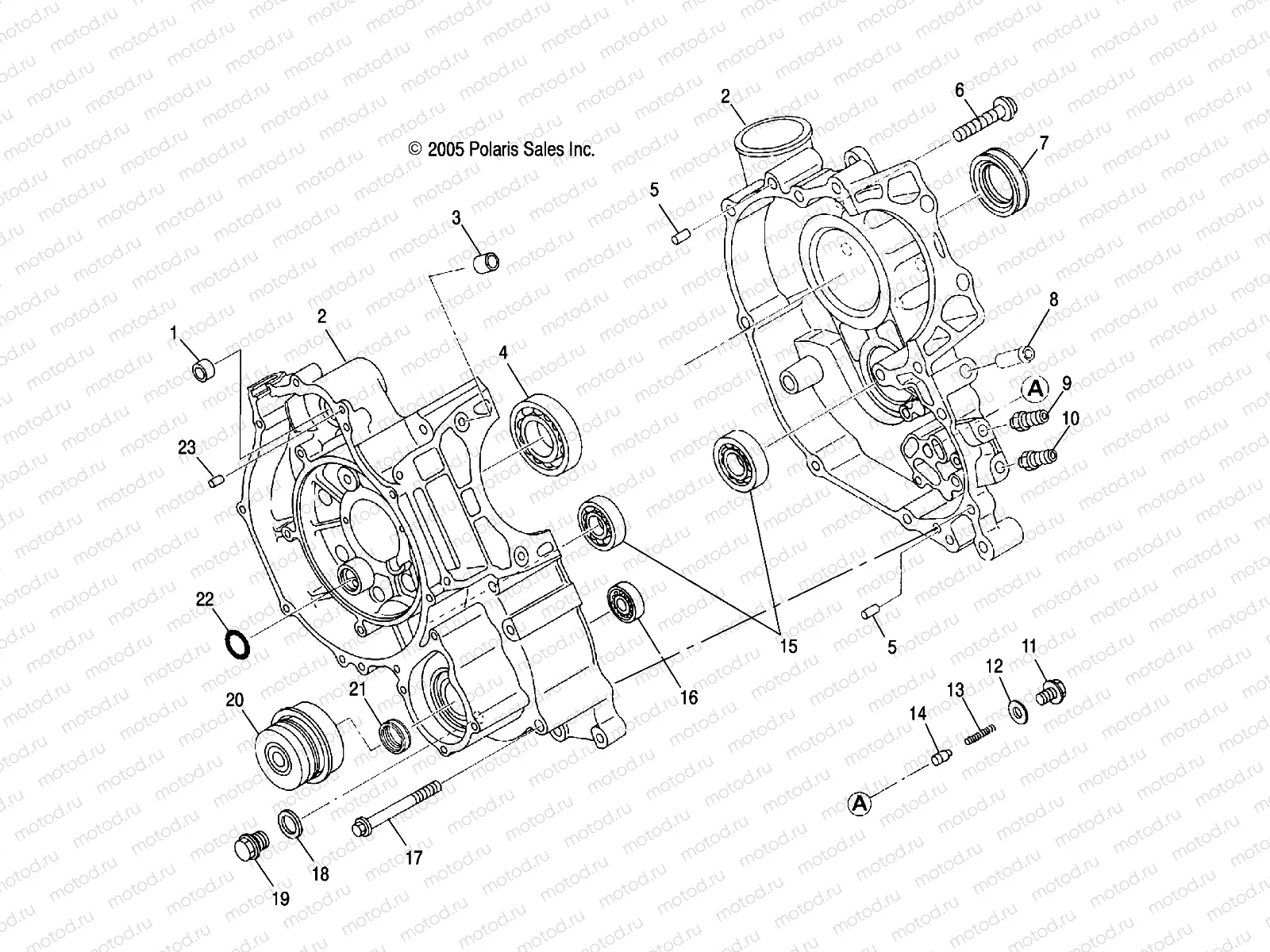 ENGINE | ENGINE, CRANKCASE - A07MH46AA/AZ (4999200059920005D04)