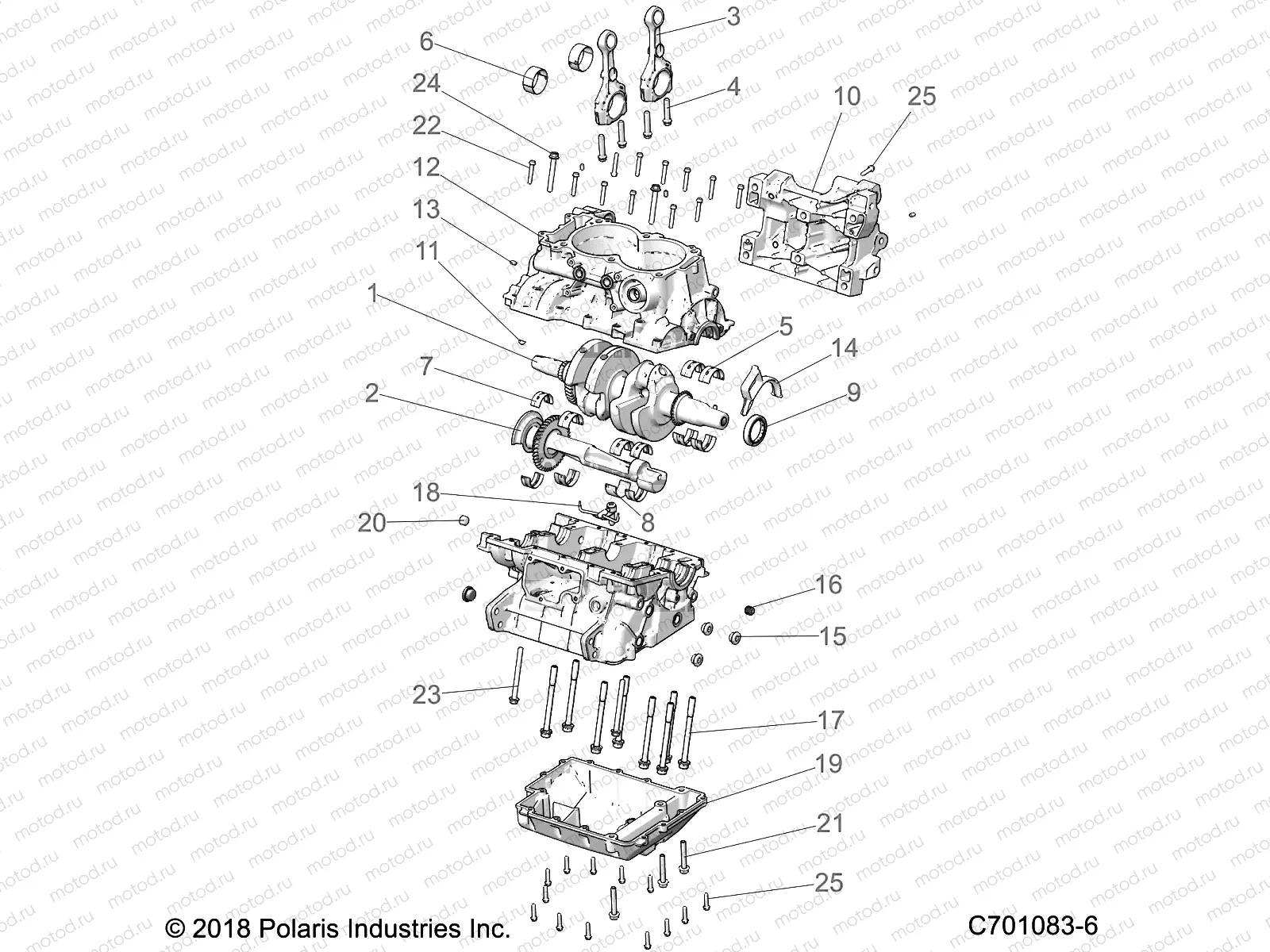 ENGINE | ENGINE, CRANKCASE AND CRANKSHAFT - Z20A4E99AH/BH/LH (C701083-6)